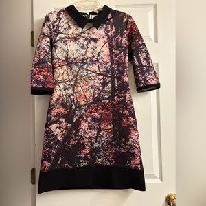 Luke Lovely floral dress. Black multi color print. Size 2.